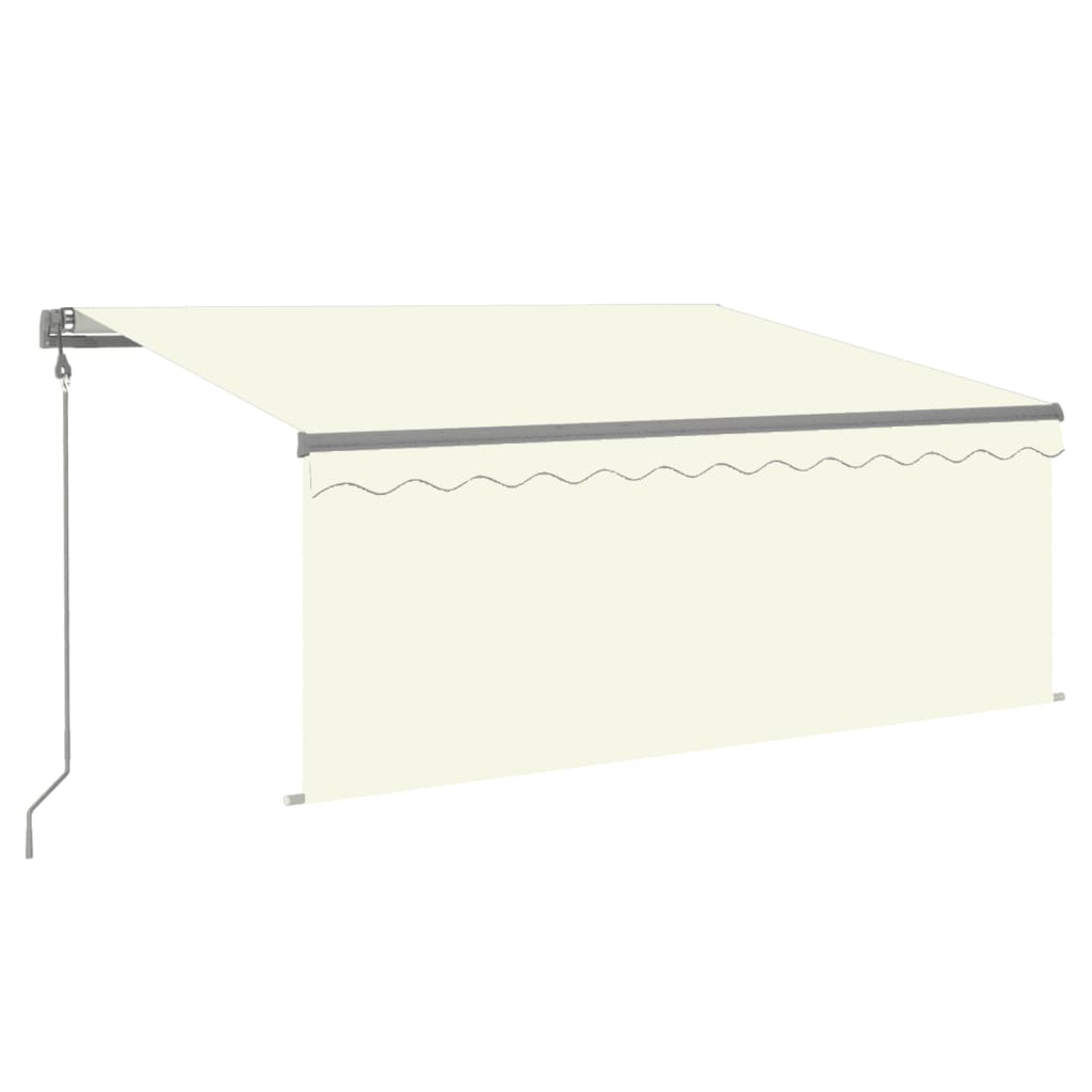 Tenda Sole Retrattile Automatica con Parasole 3,5x2,5 m Crema