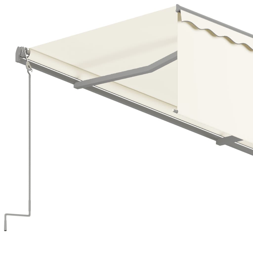 Tenda Sole Retrattile Automatica con Parasole 3,5x2,5 m Crema