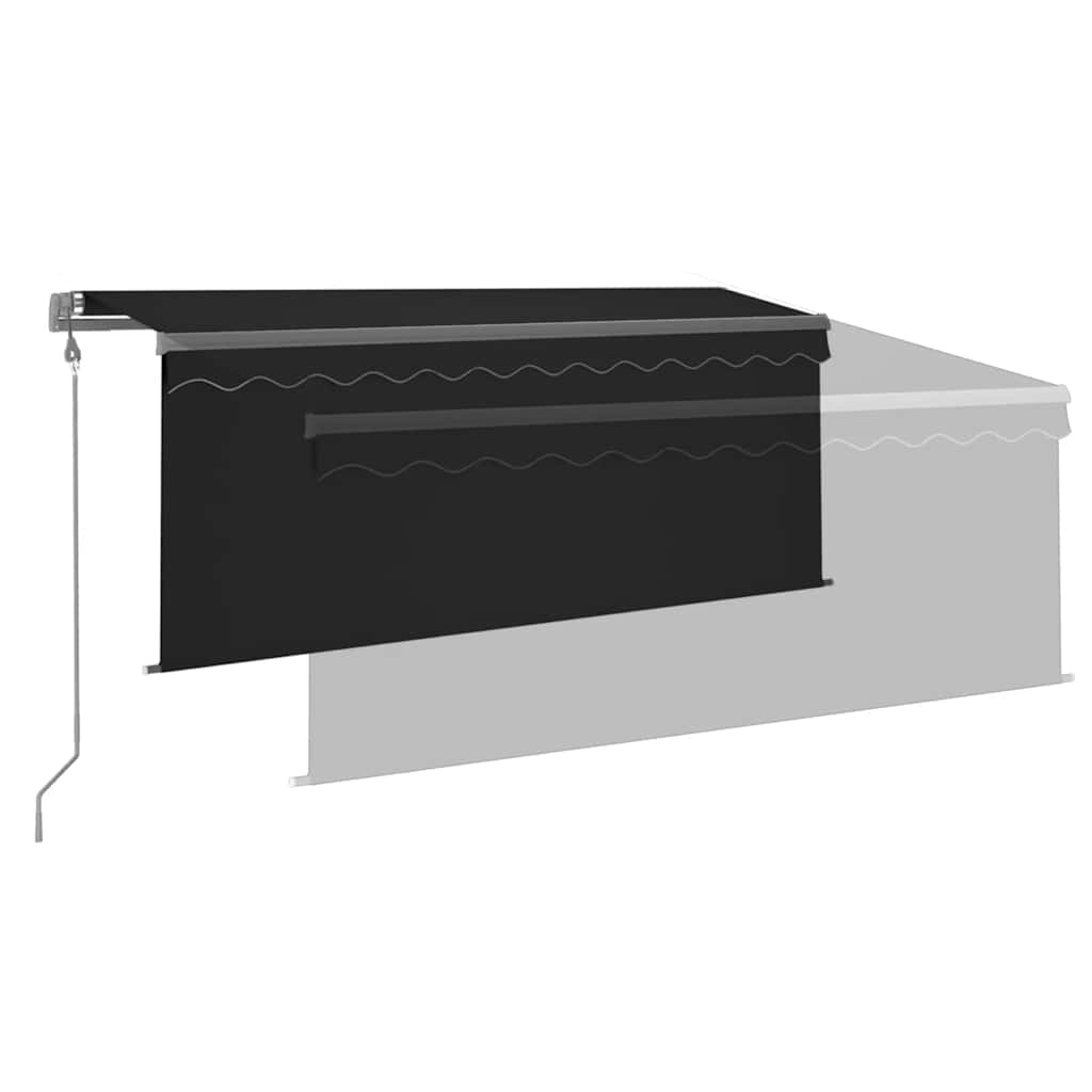 Tenda da Sole Automatica LED Sensore Vento 3,5x2,5 m Antracite