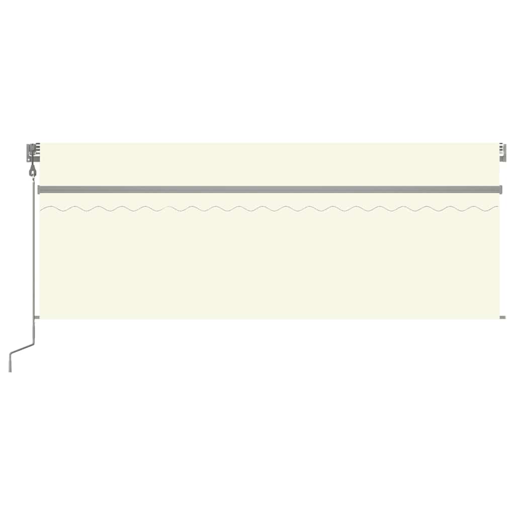 Tenda da Sole Retrattile Automatica con Parasole 4x3 m Crema