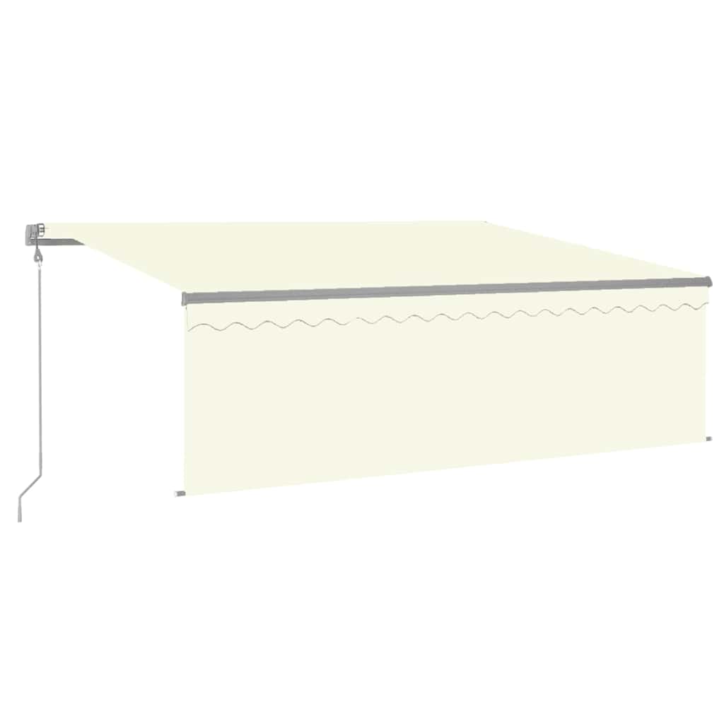 Tenda Automatica con Parasole LED e Sensore Vento 4x3 m Crema
