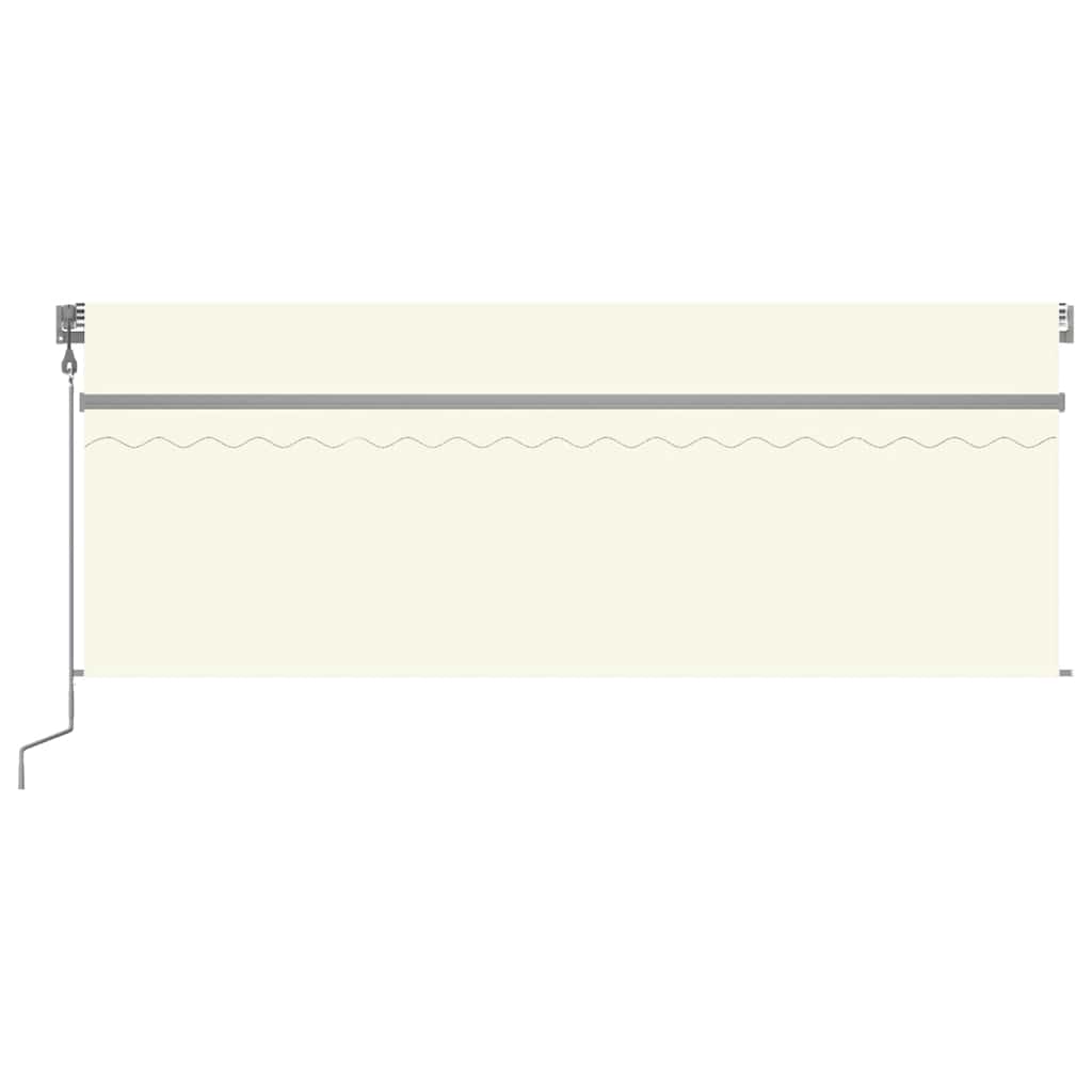 Tenda Automatica con Parasole LED e Sensore Vento 4x3 m Crema