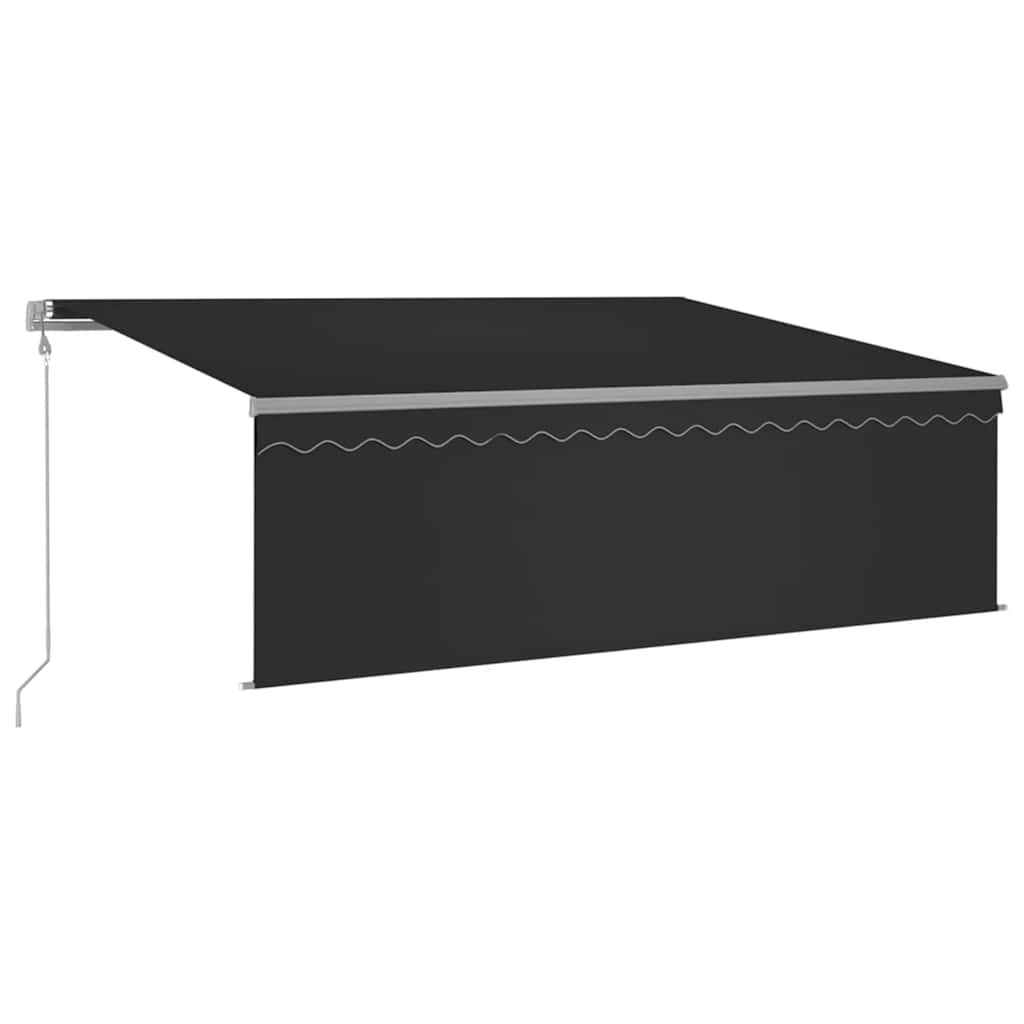 Tenda Sole Retrattile Automatica con Parasole 4,5x3m Antracite