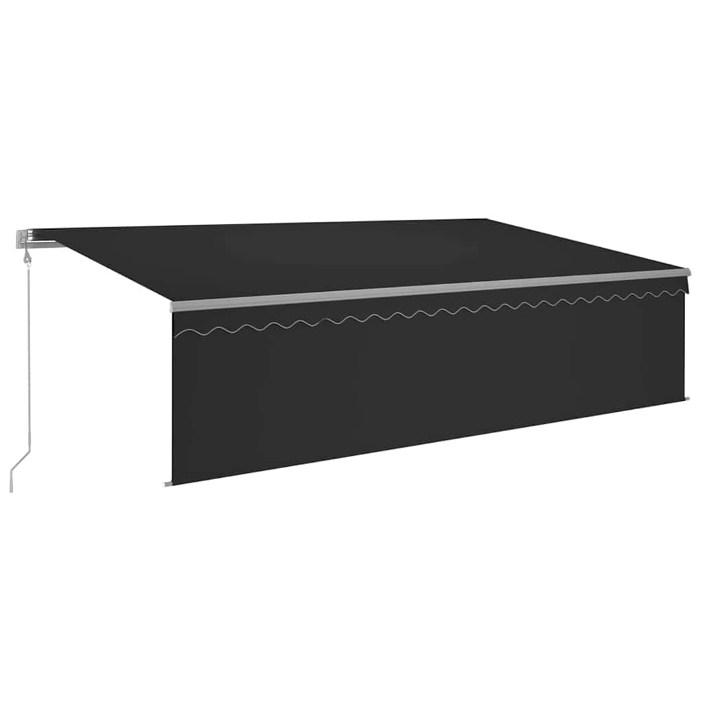Tenda Sole Retrattile Automatica Parasole 5x3 m Antracite