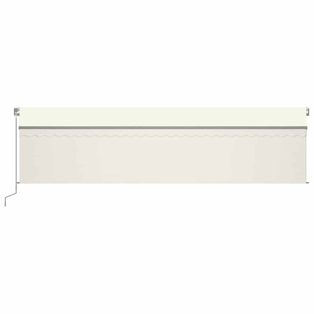 Tenda da Sole Retrattile Automatica con Parasole 6x3 m Crema