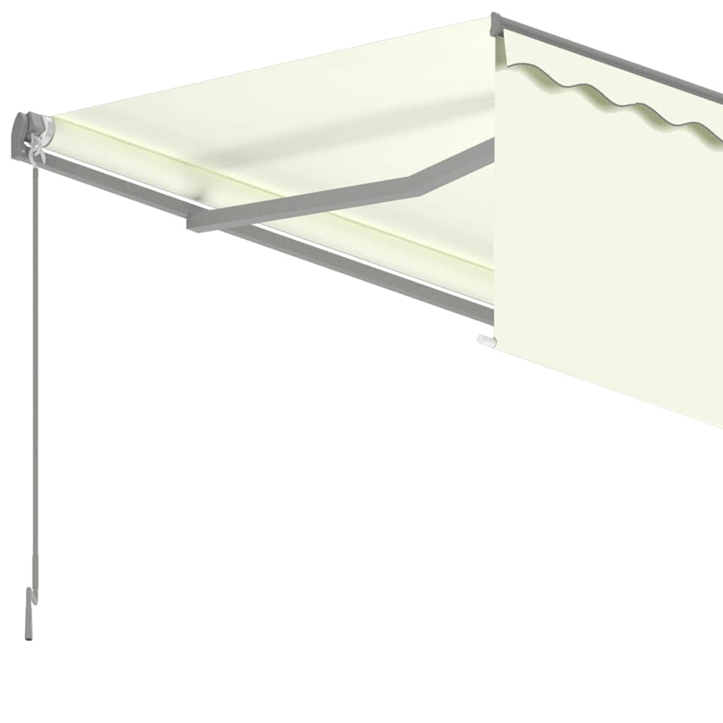 Tenda da Sole Retrattile Automatica con Parasole 6x3 m Crema