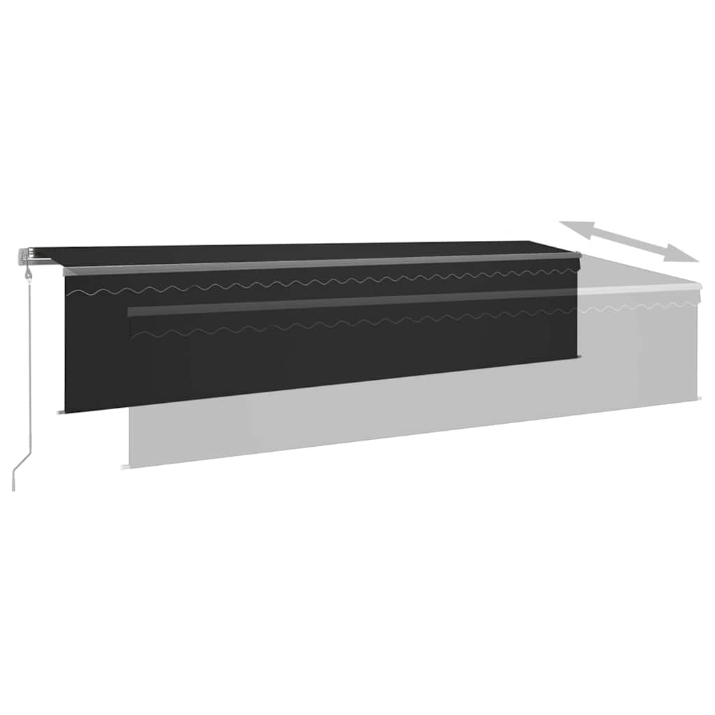 Tenda Automatica con Parasole Sensore Vento e LED 6x3 Antracite