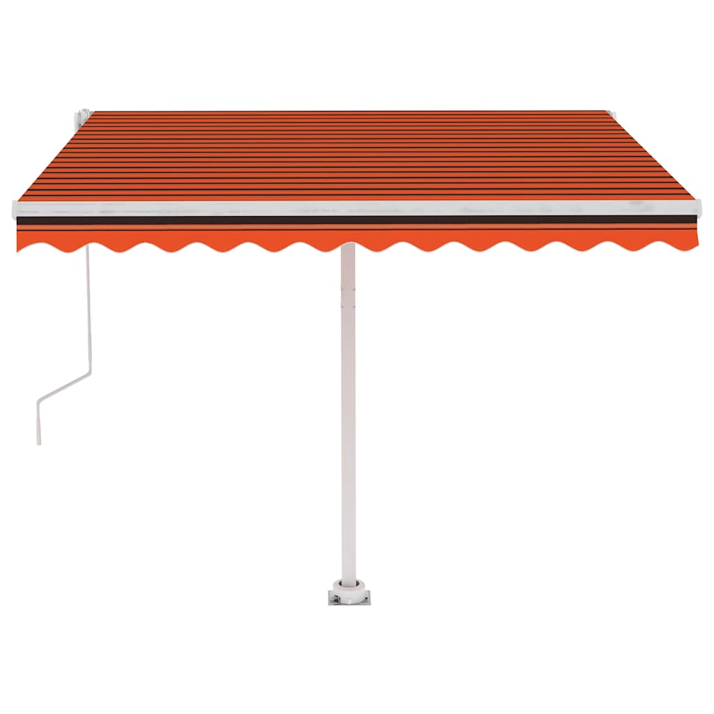 Tenda da Sole Automatica Autoportante 300x250cm Arancio Marrone