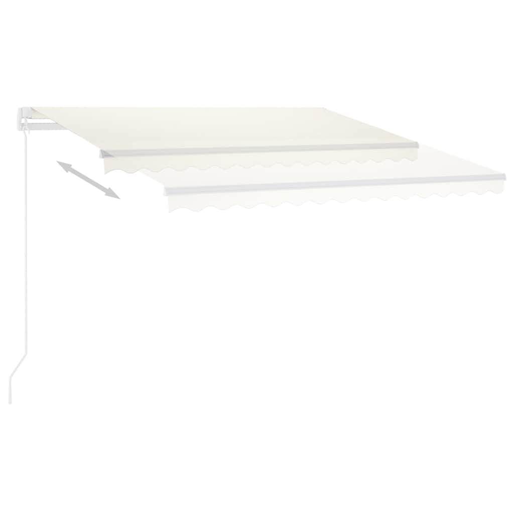 Tenda Automatica con Sensore Vento e LED 300x250 cm Crema