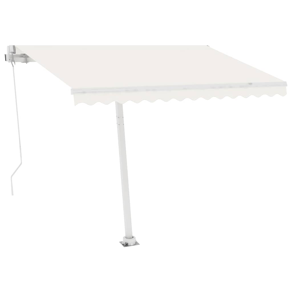 Tenda Automatica con Sensore Vento e LED 300x250 cm Crema