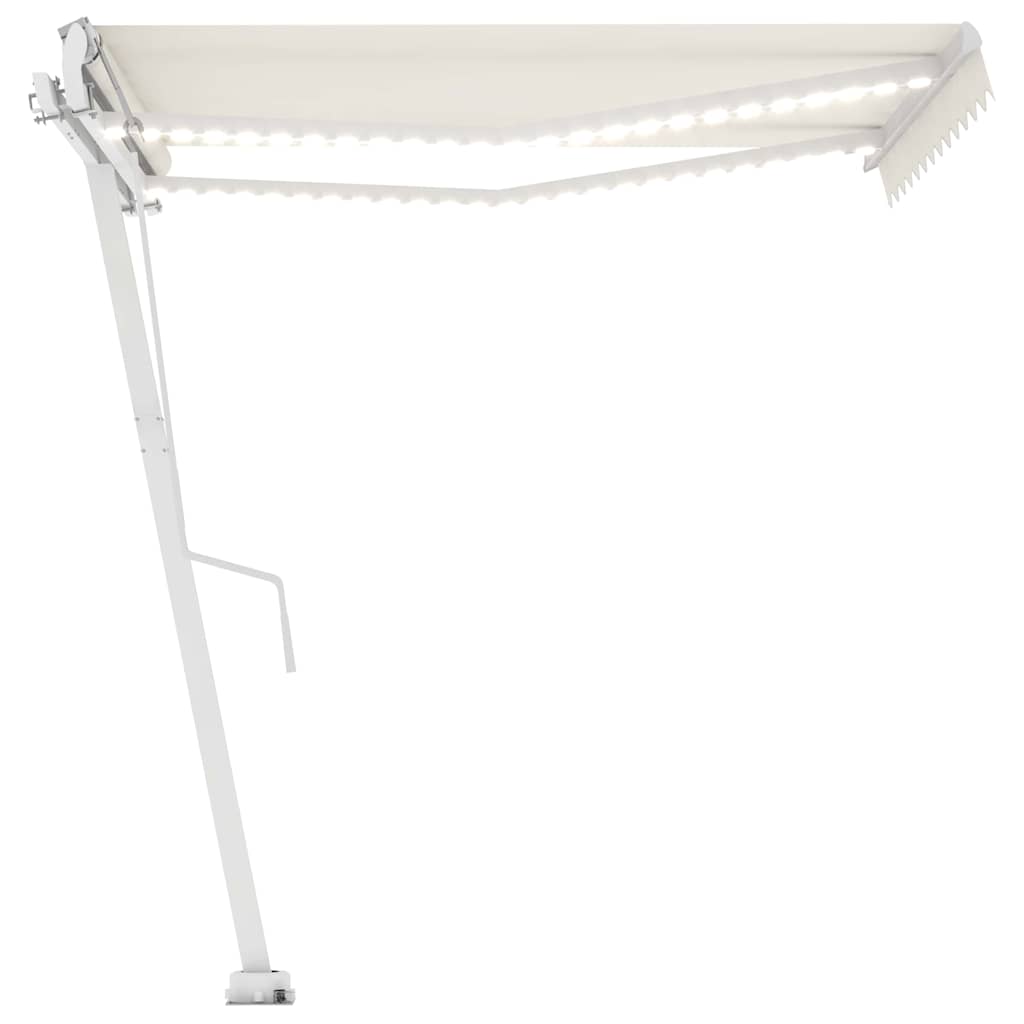 Tenda Automatica con Sensore Vento e LED 300x250 cm Crema