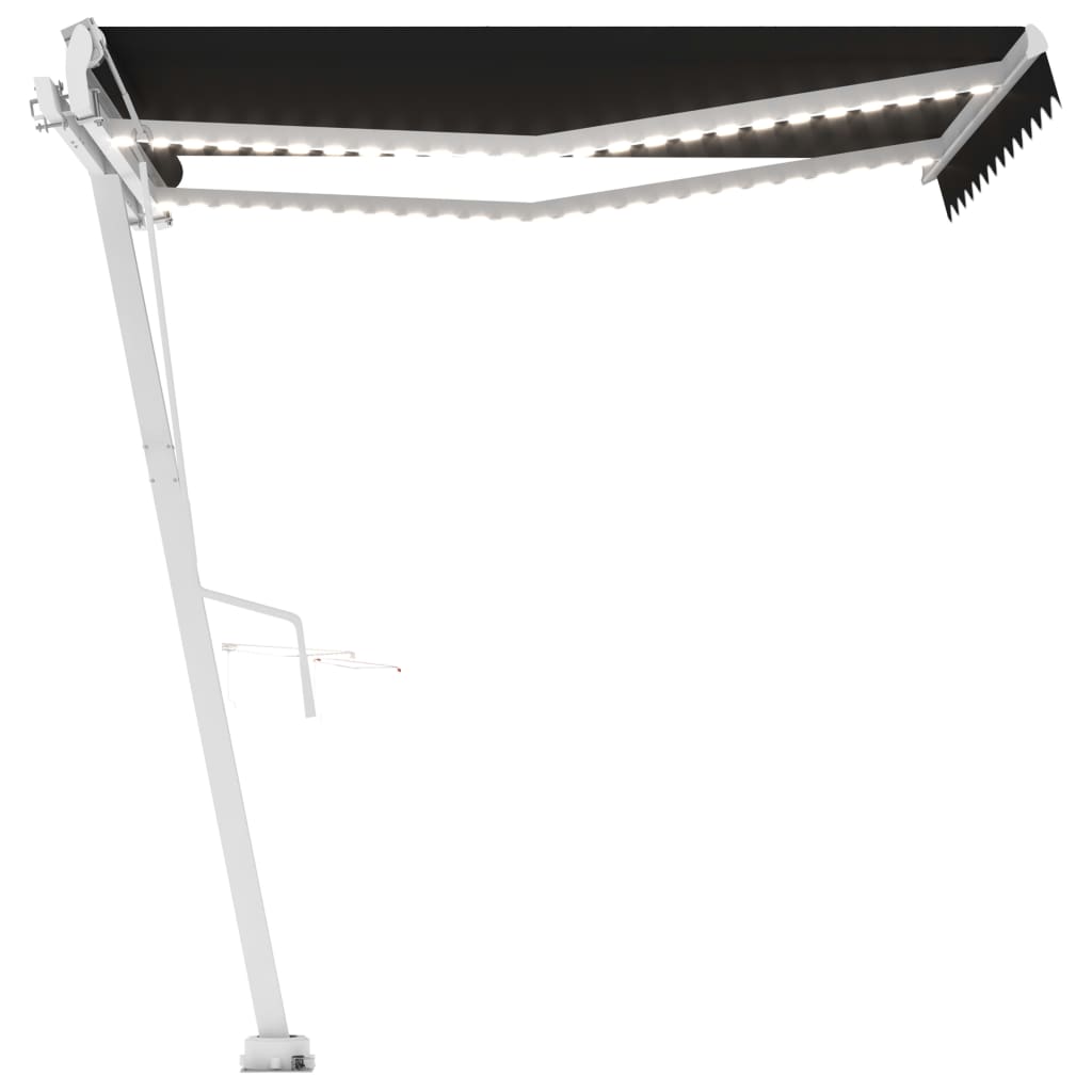 Tenda Automatica con Sensore Vento e LED 300x250 cm Antracite