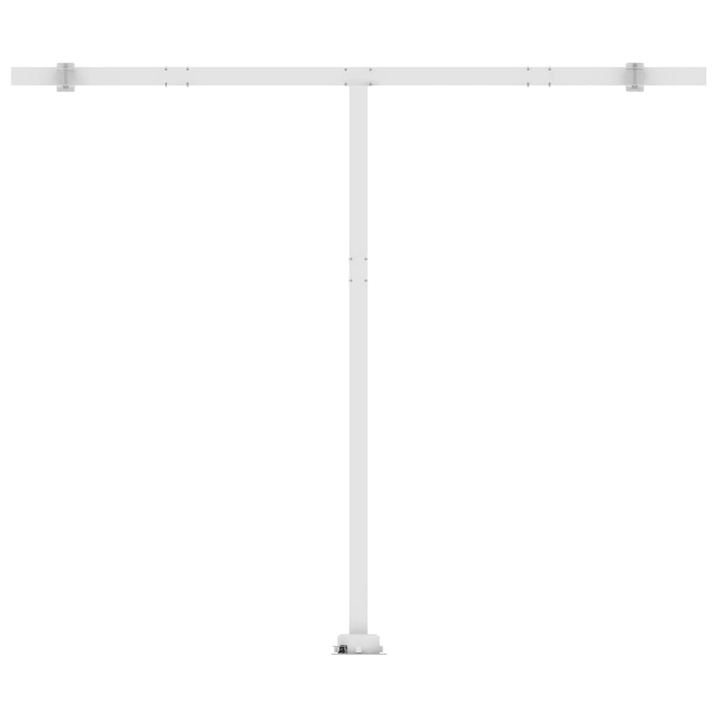 Tenda Automatica Sensore Vento e LED 400x300 cm Arancio Marrone