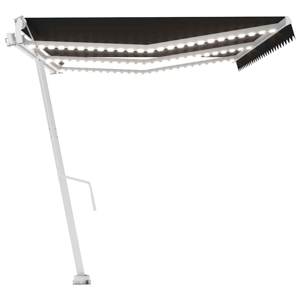 Tenda Automatica con Sensore Vento e LED 600x300 cm Antracite
