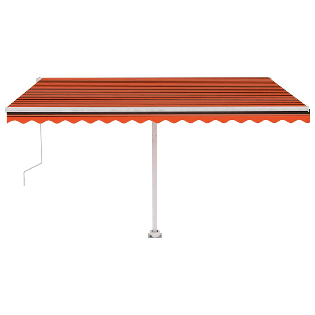 Tenda da Sole Autoportante Automatica 400x350cm Arancio Marrone