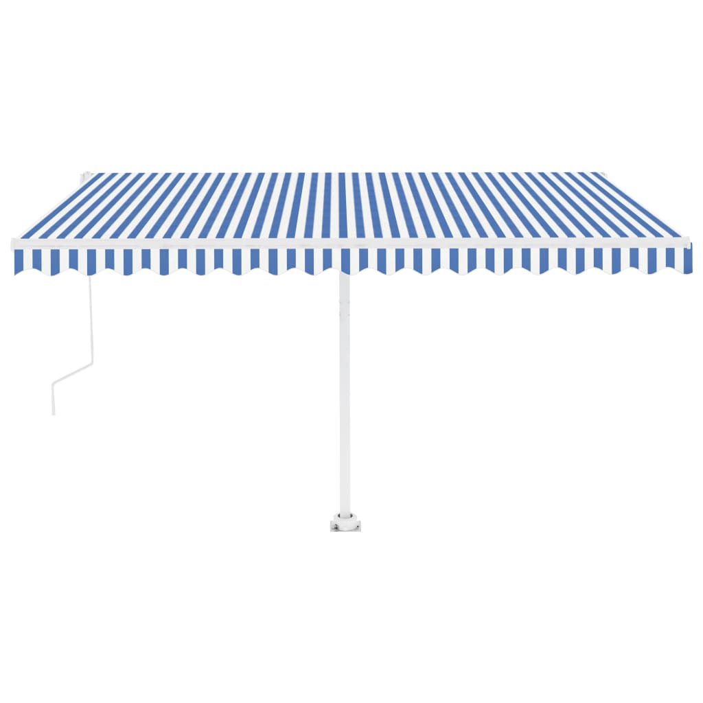 Tenda Retrattile Automatica con Palo 450x350 cm Arancio Marrone
