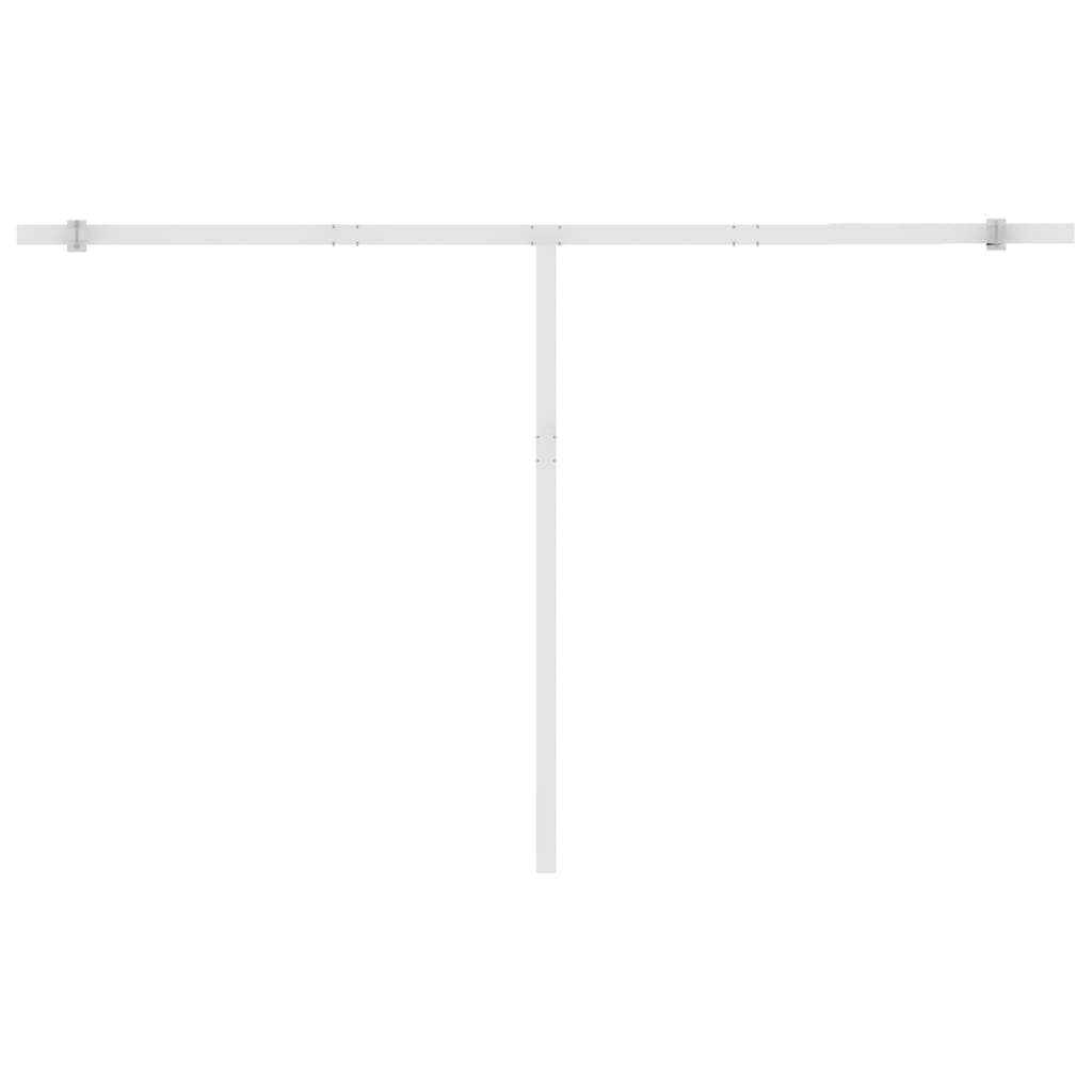 Tenda Retrattile Automatica con Palo 450x350 cm Arancio Marrone