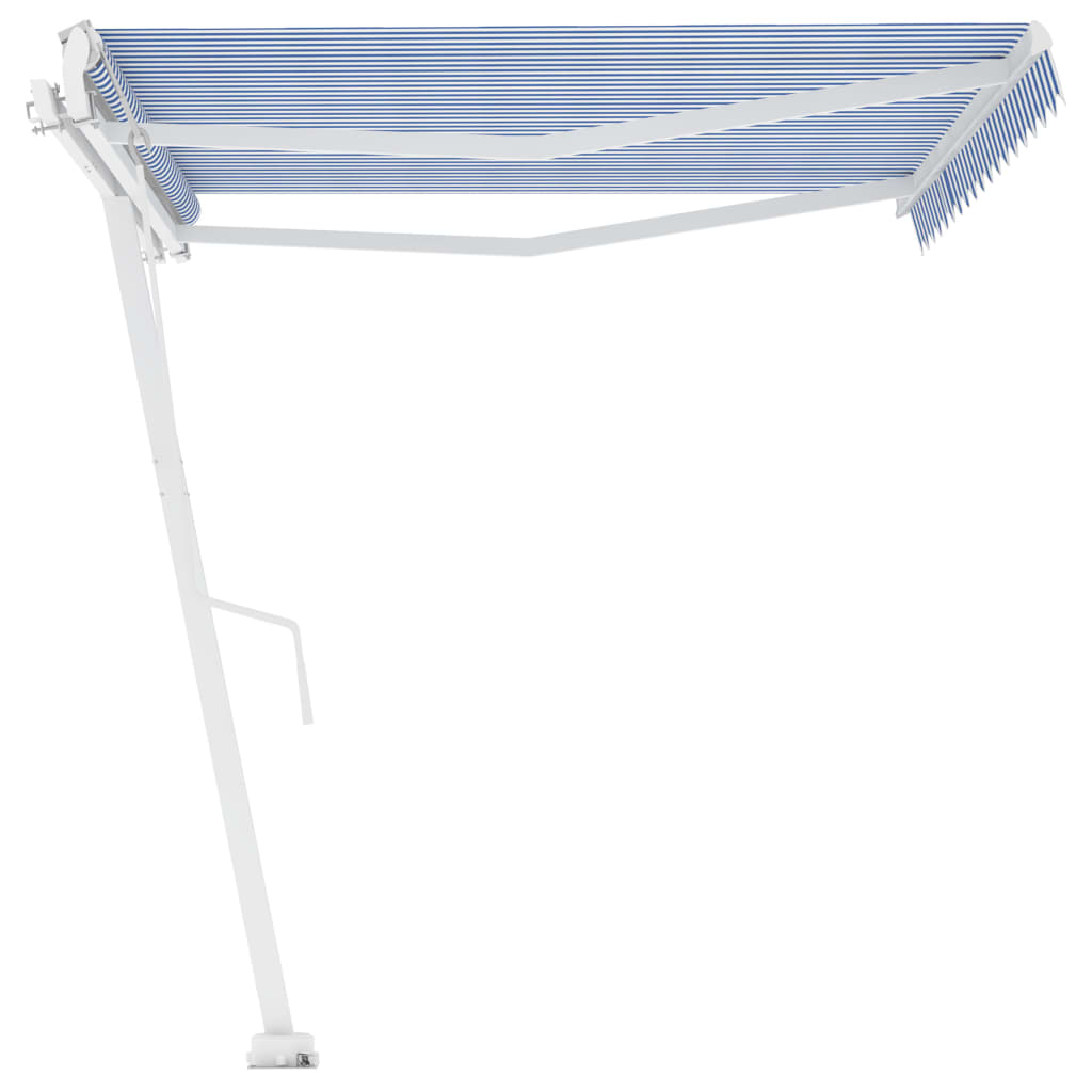 Tenda Retrattile Automatica con Palo 450x350 cm Arancio Marrone