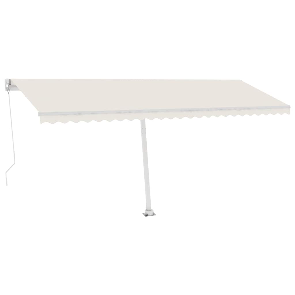 Tenda da Sole Manuale Autoportante 500x350 cm Crema