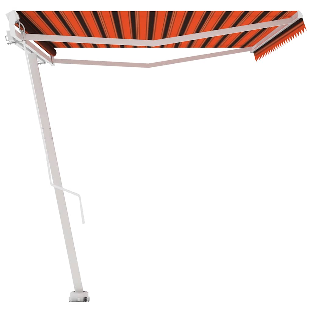 Tenda da Sole Manuale Retrattile 500x350 cm Arancione/Marrone