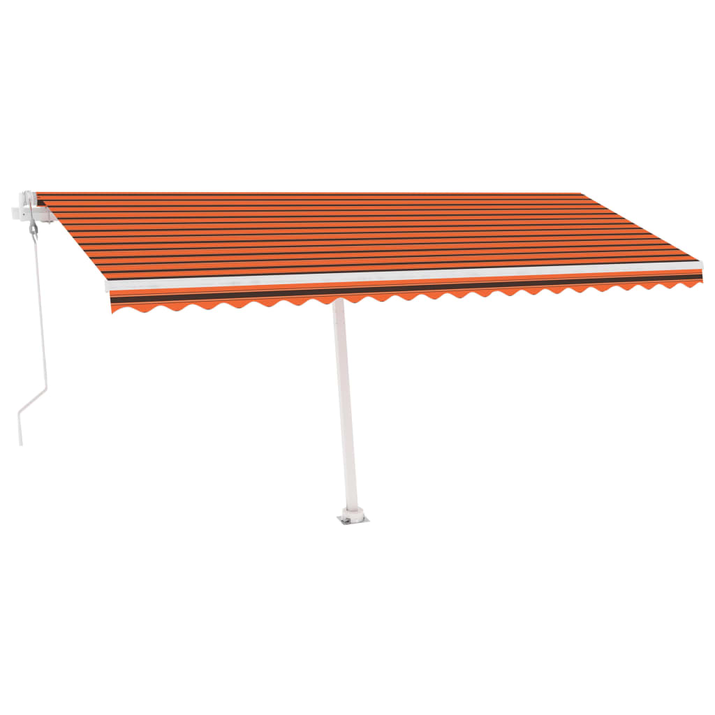 Tenda da Sole Autoportante Automatica 500x350cm Arancio Marrone