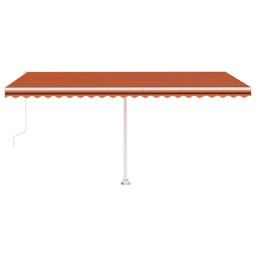 Tenda da Sole Autoportante Automatica 500x350cm Arancio Marrone