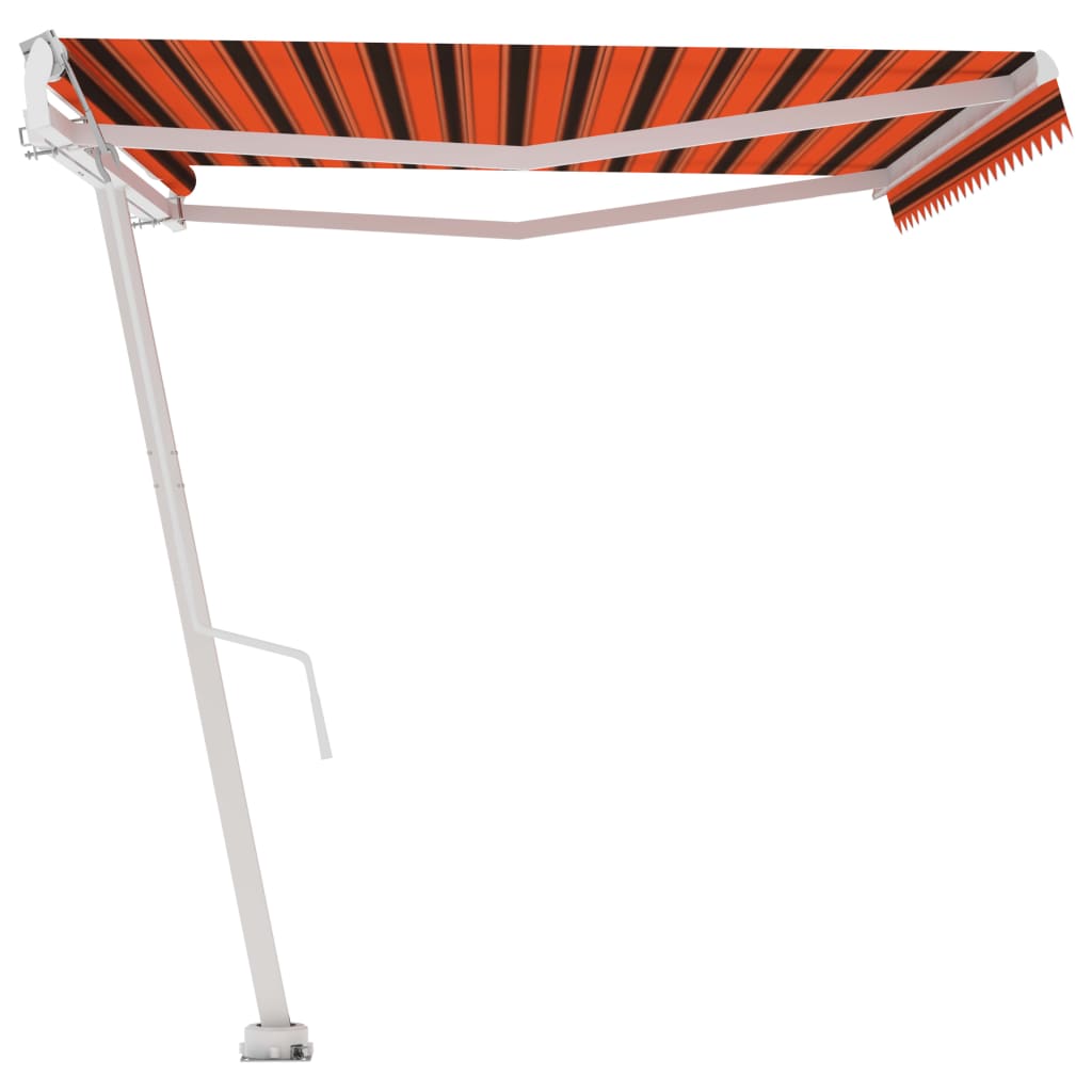Tenda da Sole Autoportante Automatica 500x350cm Arancio Marrone