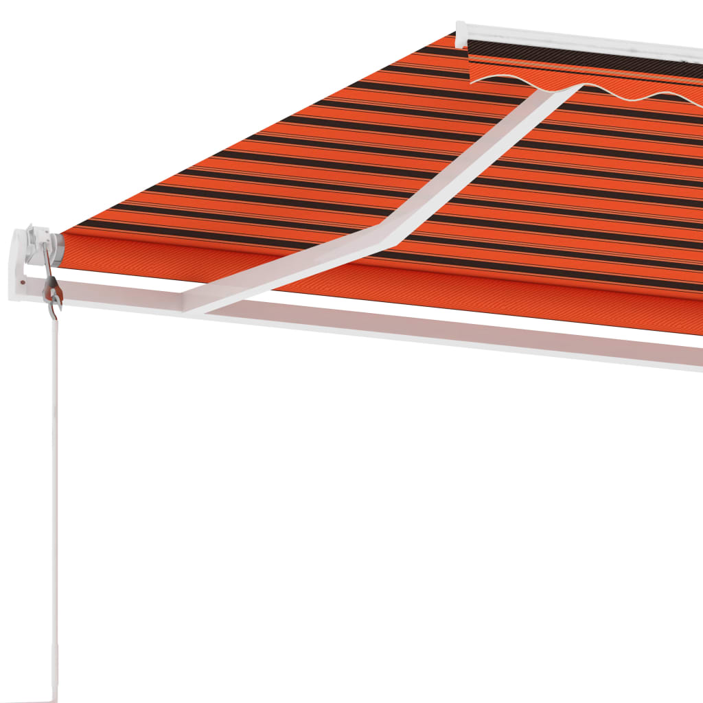 Tenda da Sole Autoportante Automatica 500x350cm Arancio Marrone