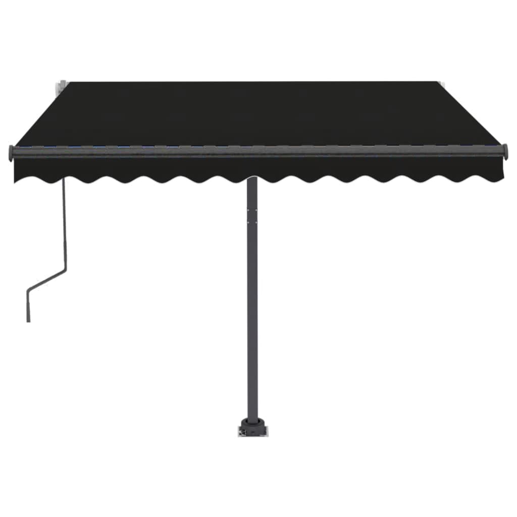 Tenda da Sole Manuale Autoportante 300x250 cm Antracite