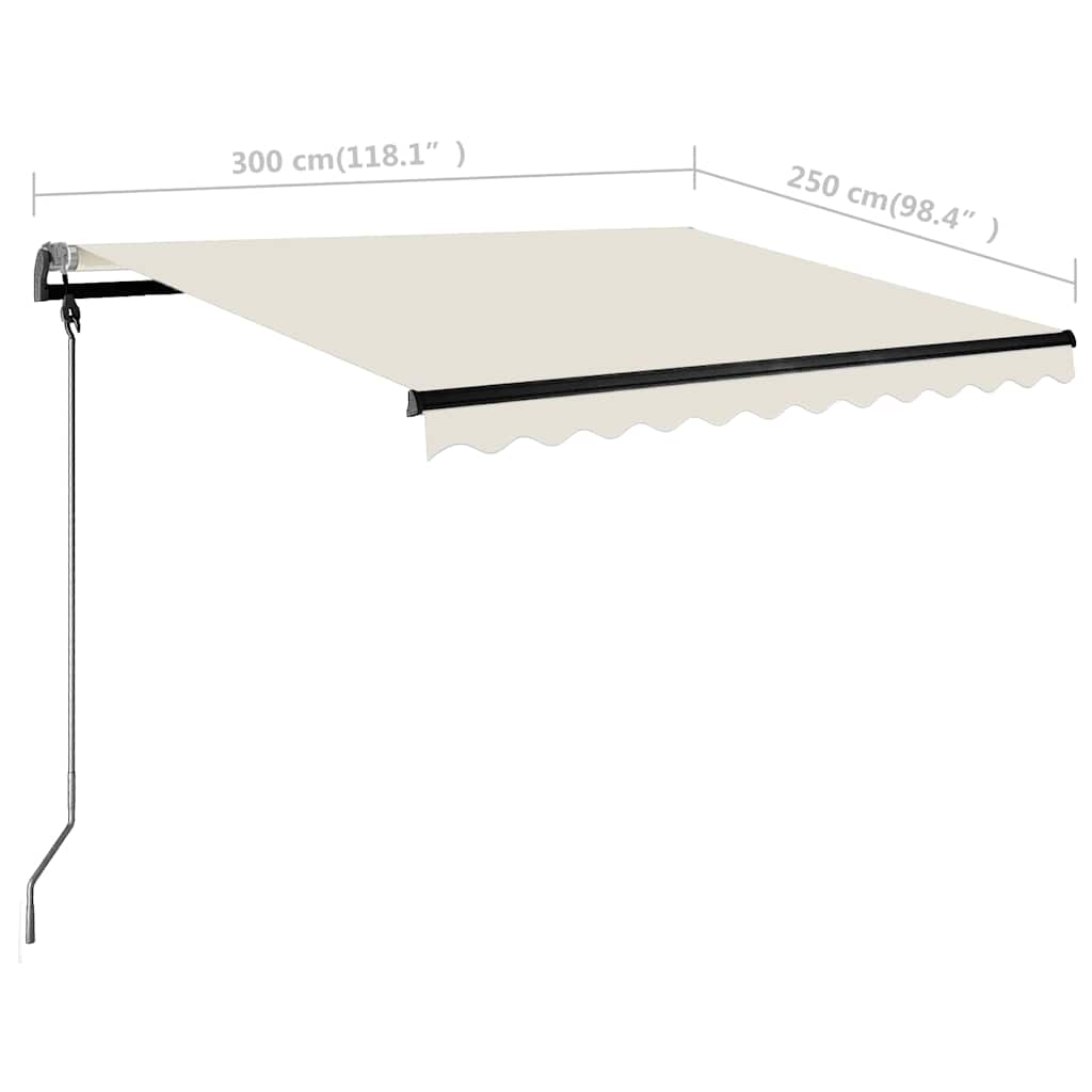 Tenda da Sole Automatica Autoportante 300x250 cm Crema