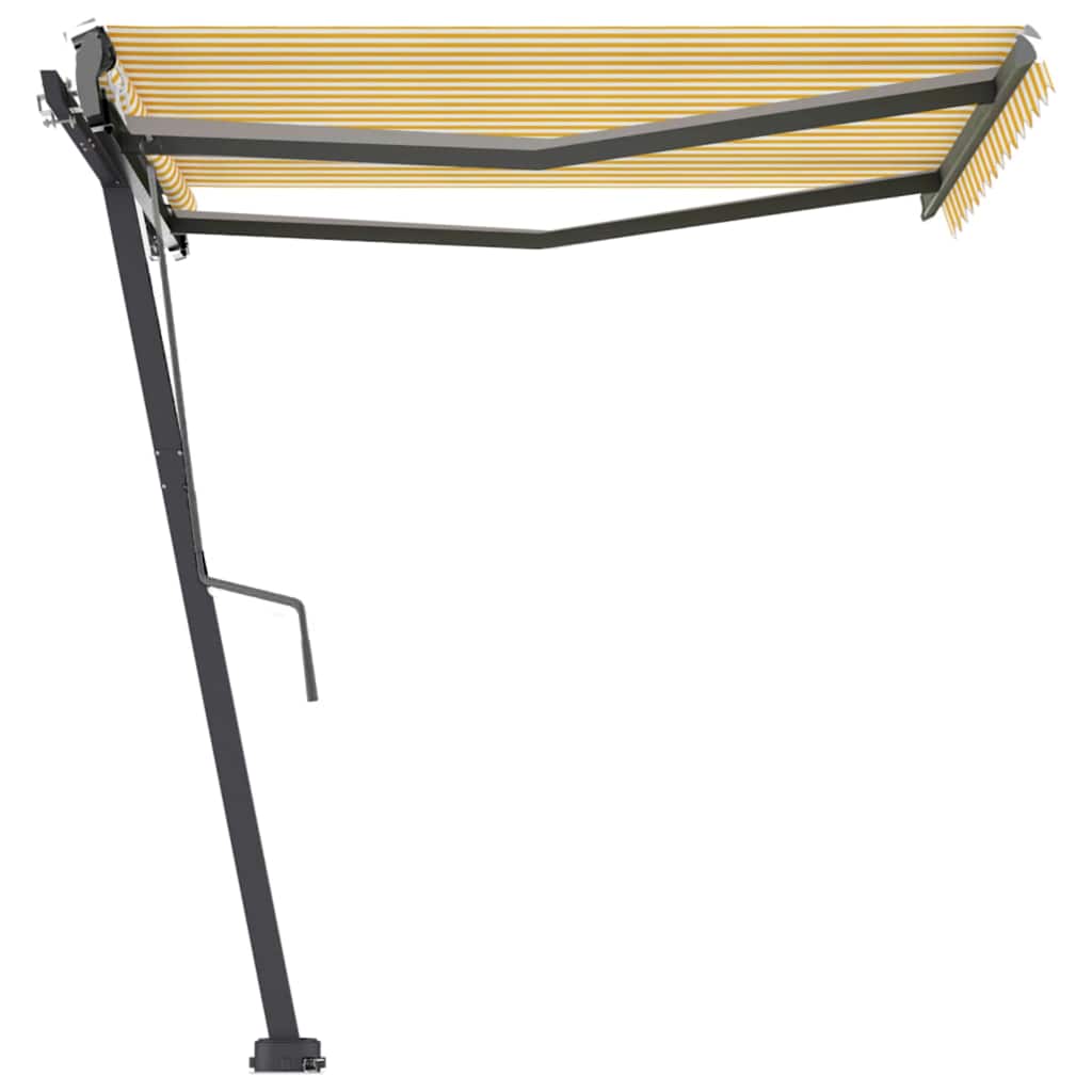 Tenda da Sole Autoportante Automatica 300x250 cm Gialla Bianca