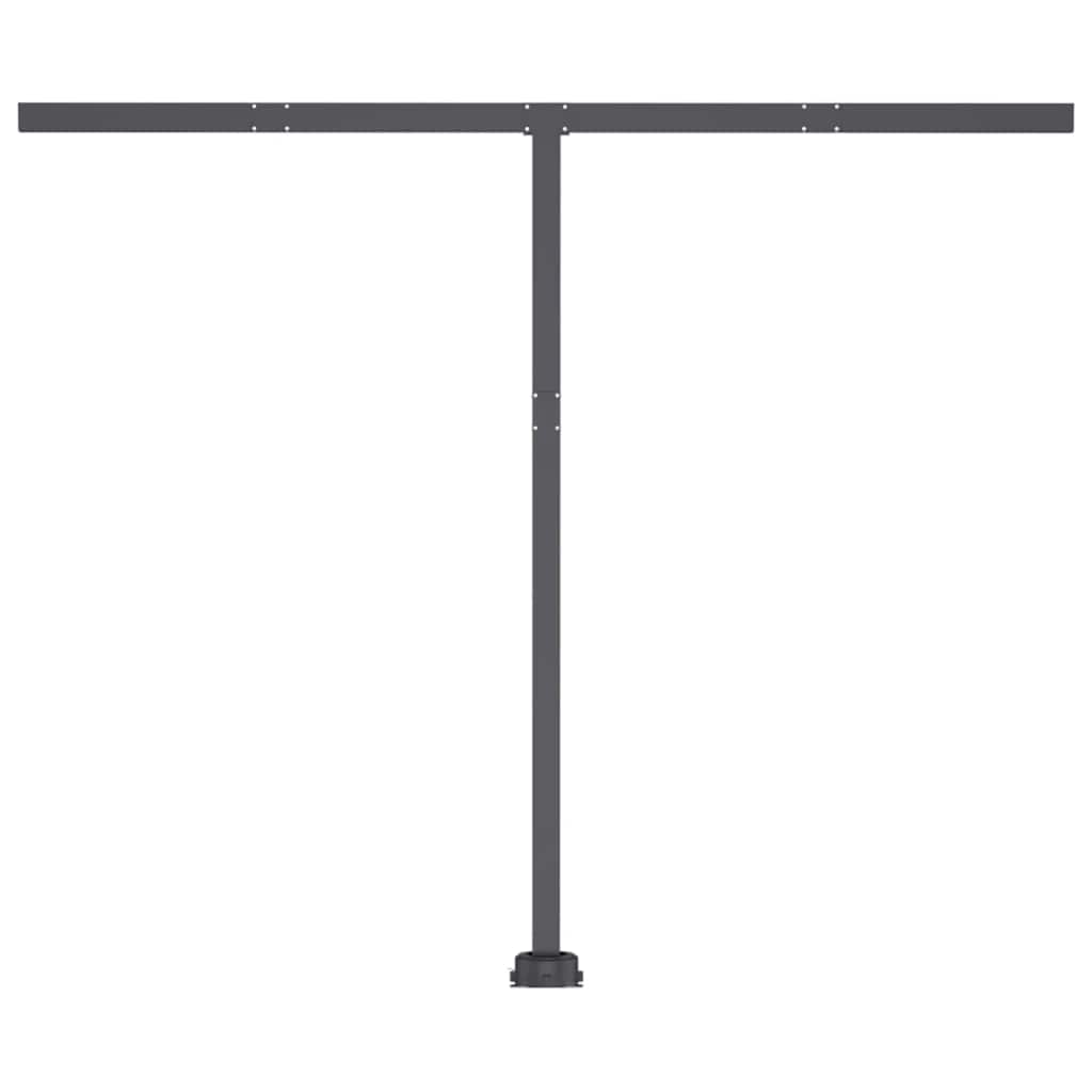 Tenda da Sole Retrattile Manuale 350x250 cm Arancione e Marrone
