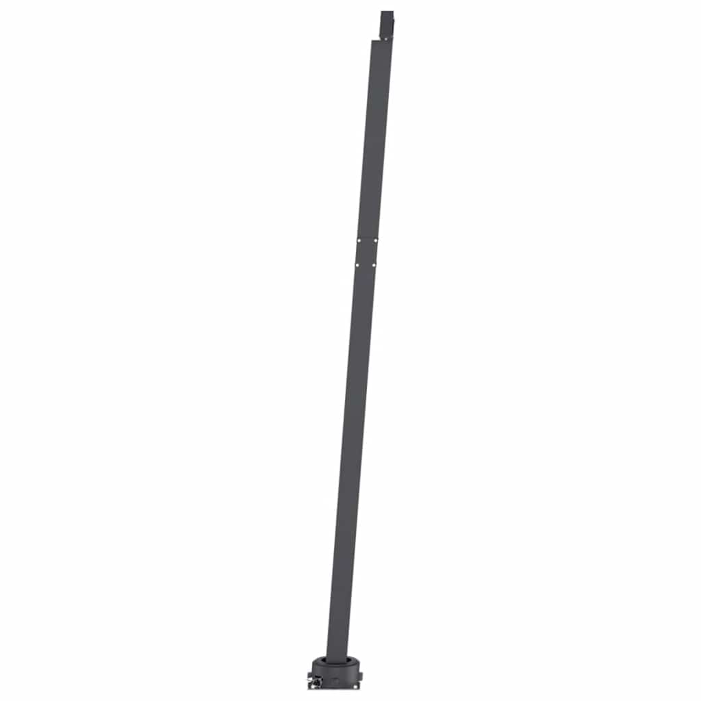 Tenda da Sole Retrattile Manuale LED 350x250 cm Gialla e Bianca