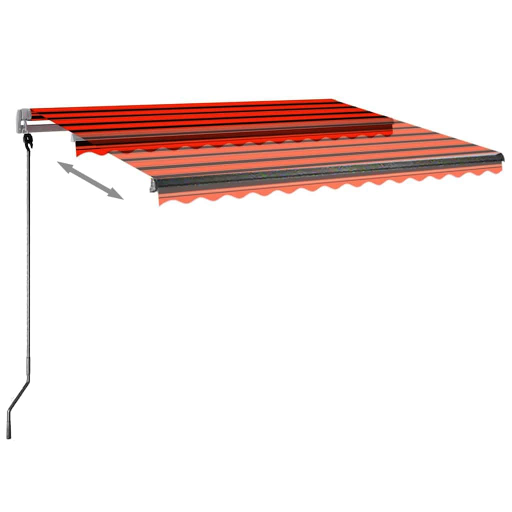 Tenda da Sole Automatica Autoportante 350x250cm Arancio Marrone