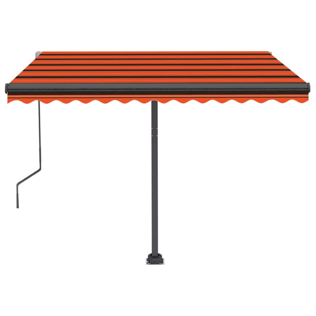 Tenda da Sole Automatica Autoportante 350x250cm Arancio Marrone