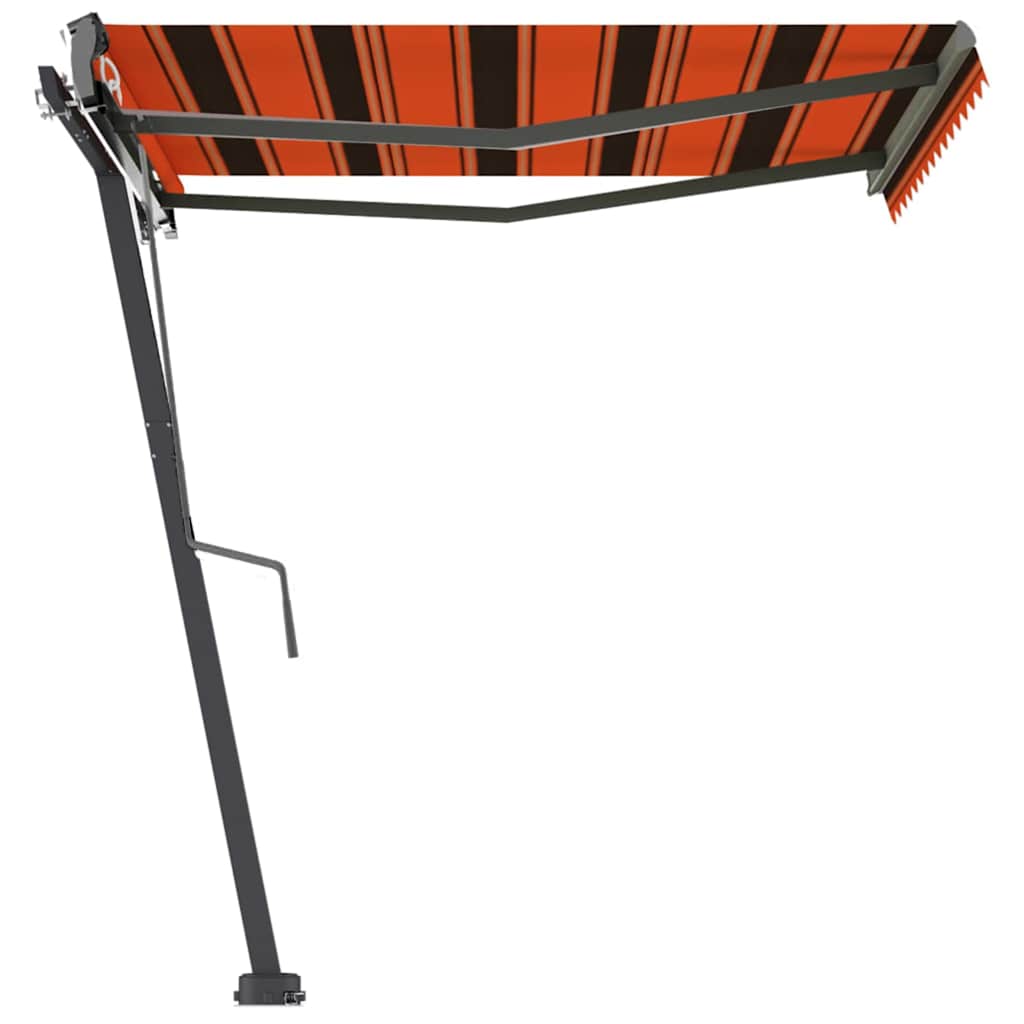 Tenda da Sole Automatica Autoportante 350x250cm Arancio Marrone