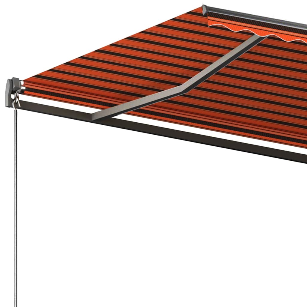 Tenda da Sole Automatica Autoportante 350x250cm Arancio Marrone