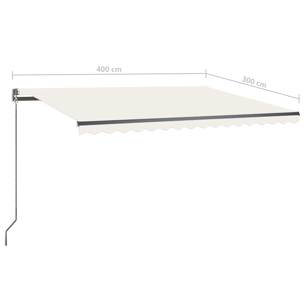 Tenda da Sole Automatica Autoportante 400x300 cm Crema