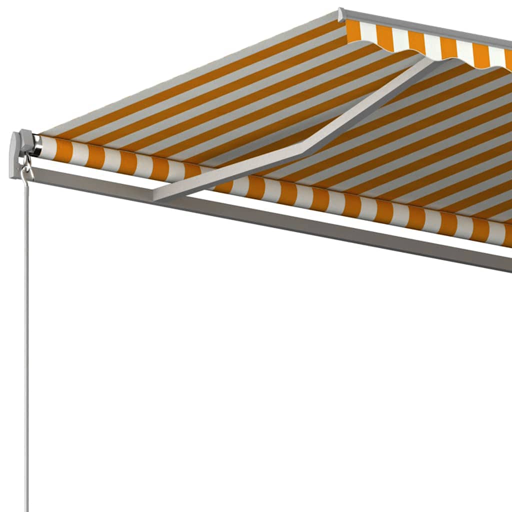 Tenda da Sole Autoportante Automatica 400x300 cm Gialla Bianca