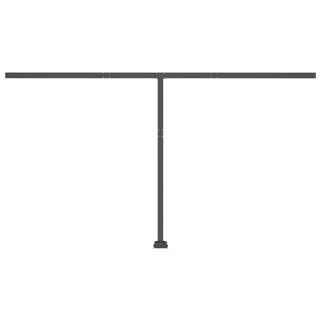 Tenda da Sole Retrattile Manuale con LED 450x300 cm Antracite