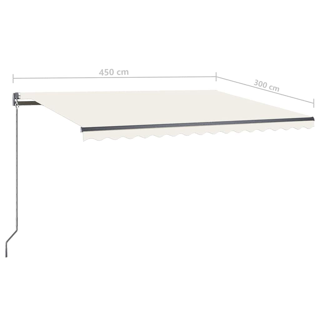 Tenda da Sole Automatica Autoportante 450x300 cm Crema