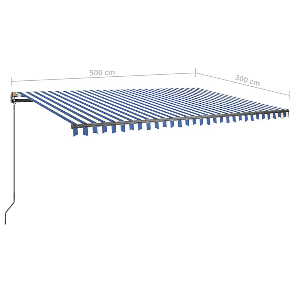 Tenda Retrattile Automatica 500x300 cm Arancione Marrone