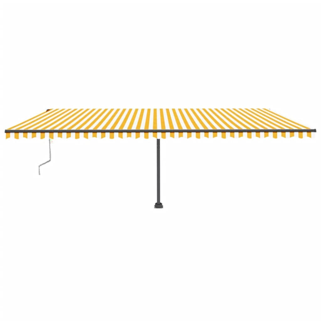 Tenda da Sole Autoportante Automatica 600x300 cm Gialla Bianca