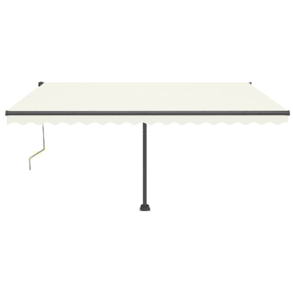 Tenda Automatica con Sensore Vento e LED 400x350 cm Crema