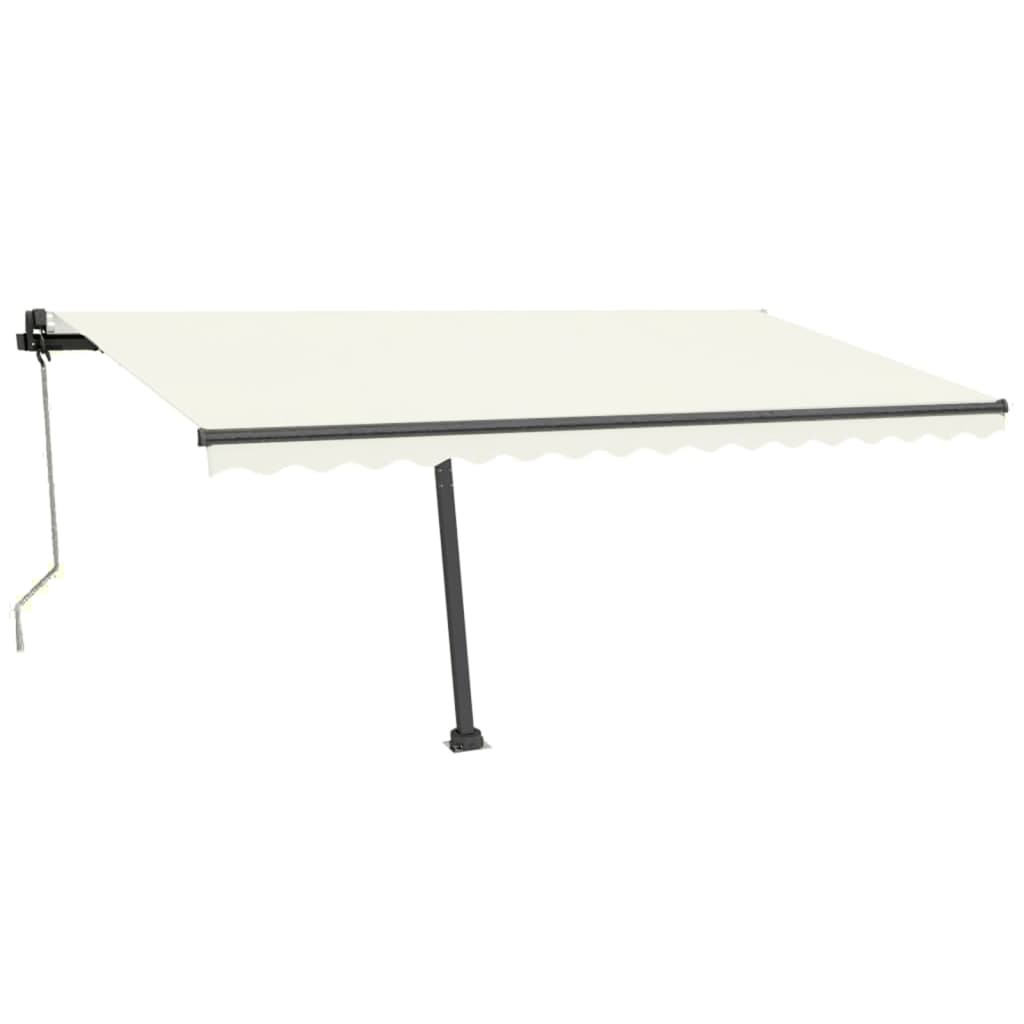 Tenda Automatica con Sensore Vento e LED 400x350 cm Crema
