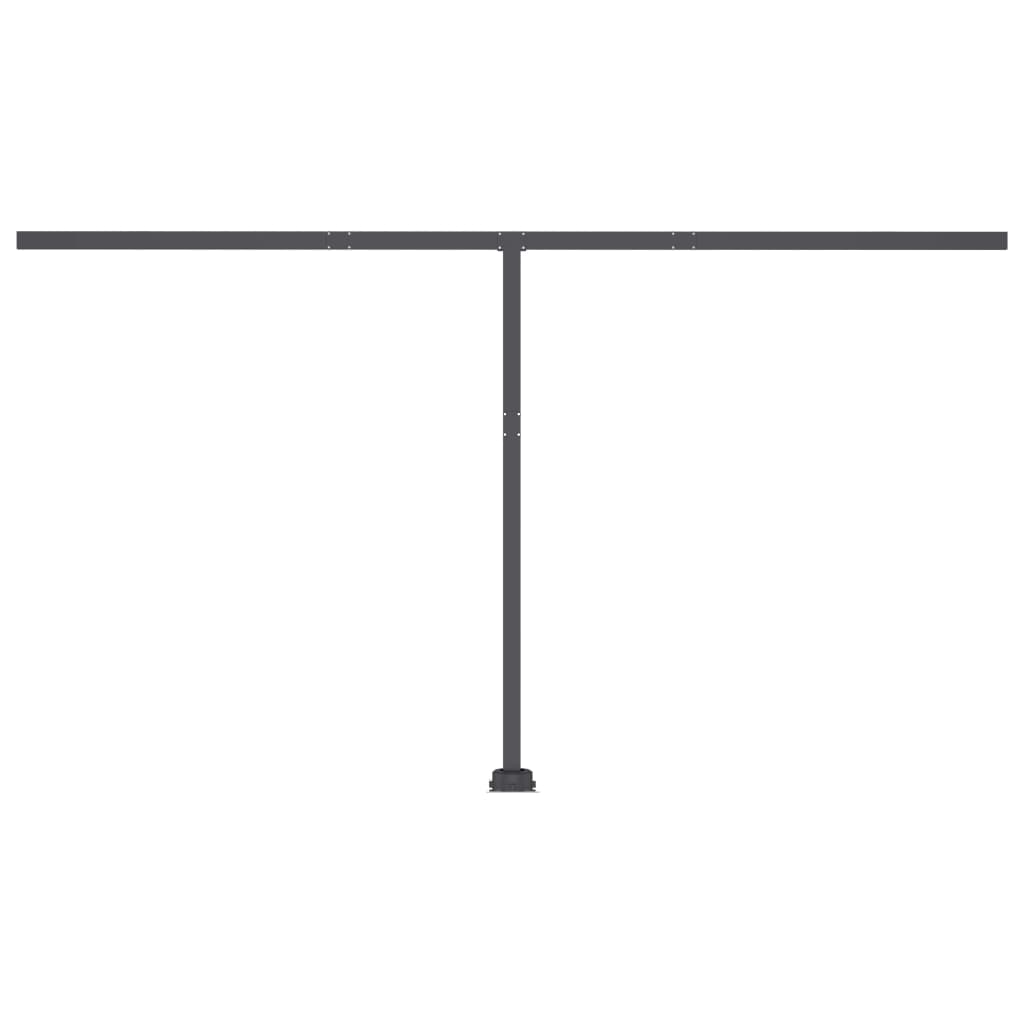 Tenda Automatica Sensore Vento e LED 400x350 cm Gialla Bianca