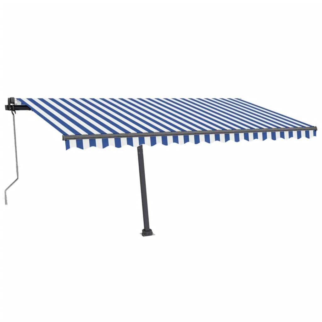 Tenda Retrattile Automatica con Palo 450x350 cm Arancio Marrone