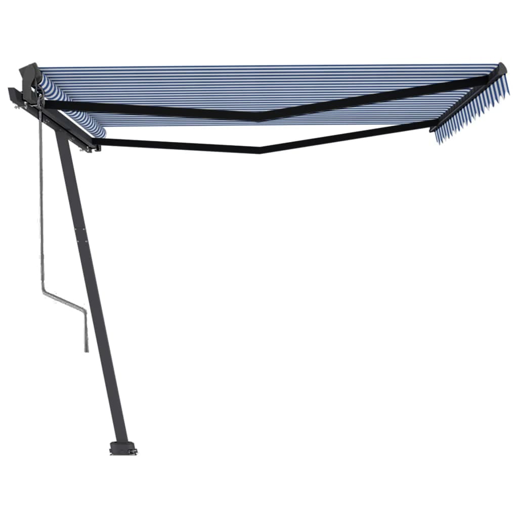 Tenda Retrattile Automatica con Palo 450x350 cm Arancio Marrone