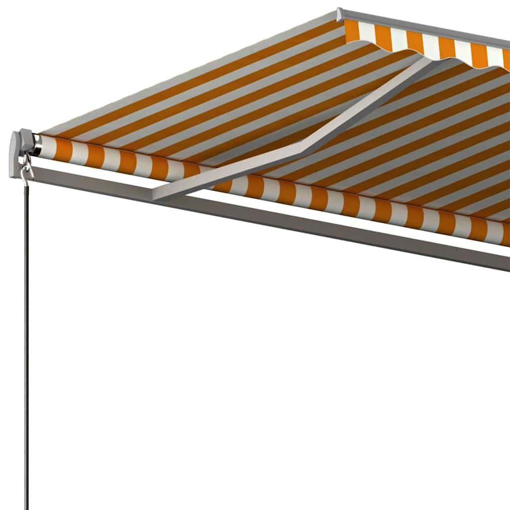 Tenda da Sole Autoportante Automatica 450x350 cm Gialla Bianca