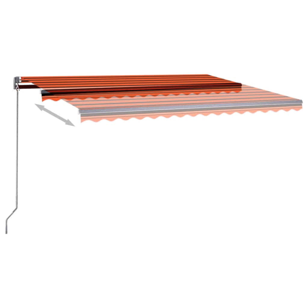 Tenda da Sole Autoportante Automatica 450x350cm Arancio Marrone